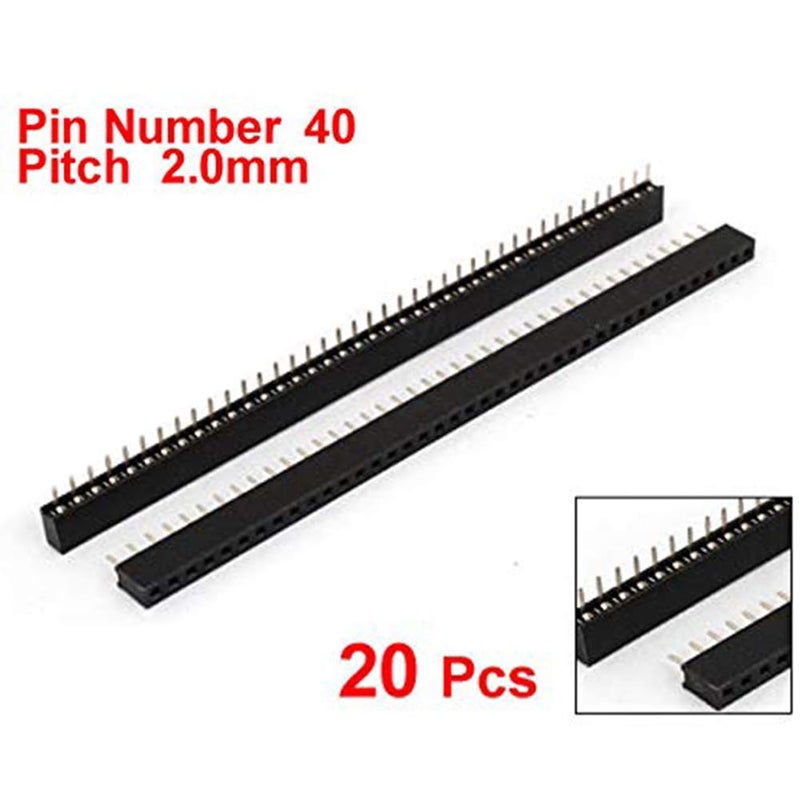 Dahszhi Female PCB Header 40 Way 2mm Pitch Connector - 20 pcs - Image 2